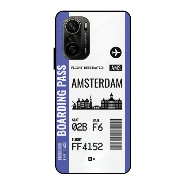 Amsterdam Boarding Pass Metal Back Case for Mi 11X Pro