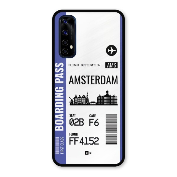 Amsterdam Boarding Pass Metal Back Case for Realme 7