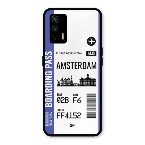 Amsterdam Boarding Pass Metal Back Case for Realme GT 5G