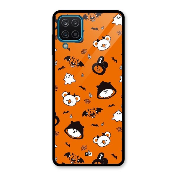 Amuse Halloween Glass Back Case for Galaxy A12