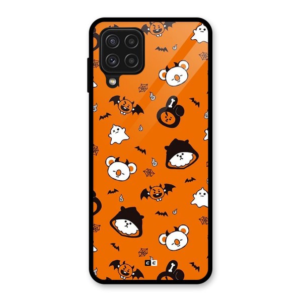 Amuse Halloween Glass Back Case for Galaxy A22 4G