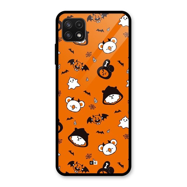 Amuse Halloween Glass Back Case for Galaxy A22 5G