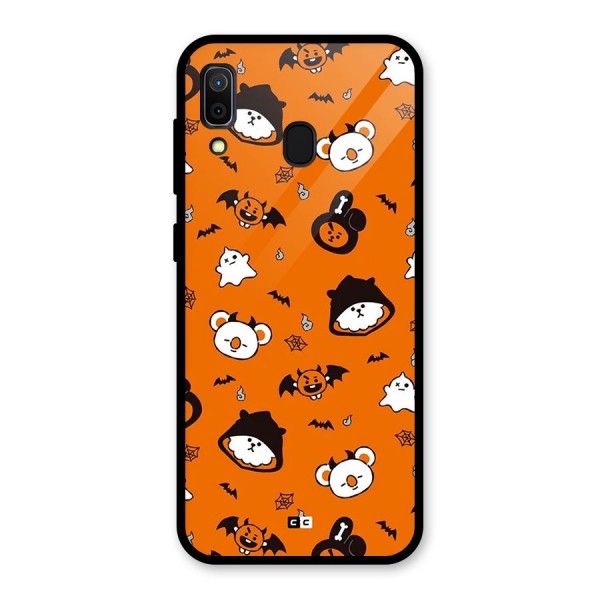 Amuse Halloween Glass Back Case for Galaxy A30