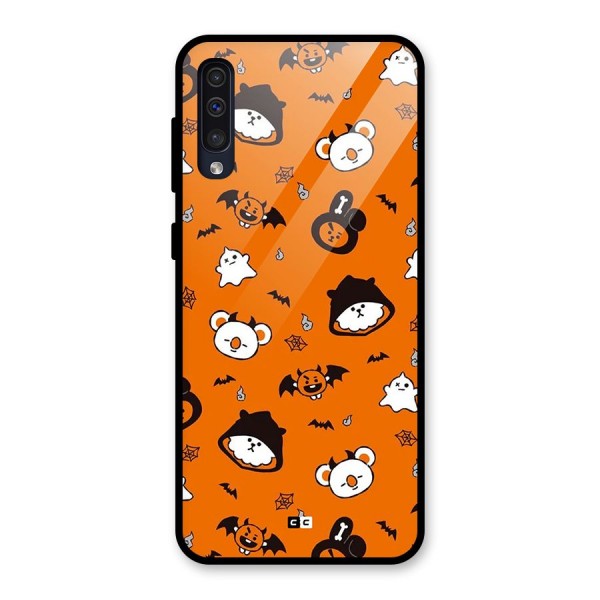 Amuse Halloween Glass Back Case for Galaxy A50