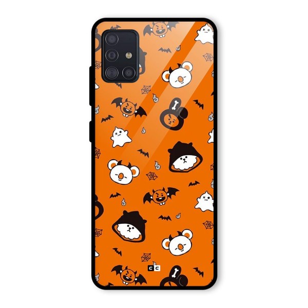 Amuse Halloween Glass Back Case for Galaxy A51