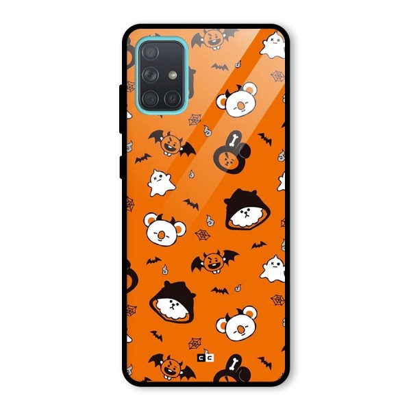 Amuse Halloween Glass Back Case for Galaxy A71