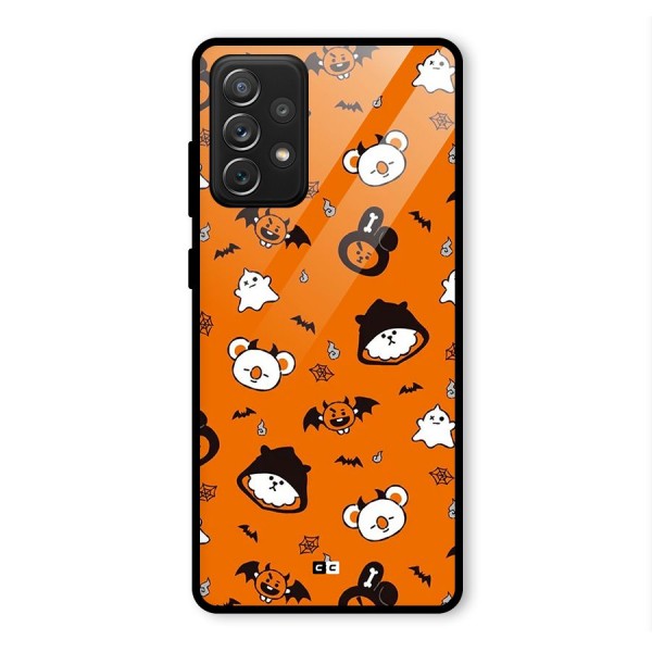 Amuse Halloween Glass Back Case for Galaxy A72