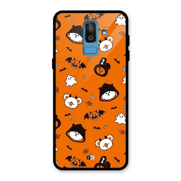 Amuse Halloween Glass Back Case for Galaxy J8