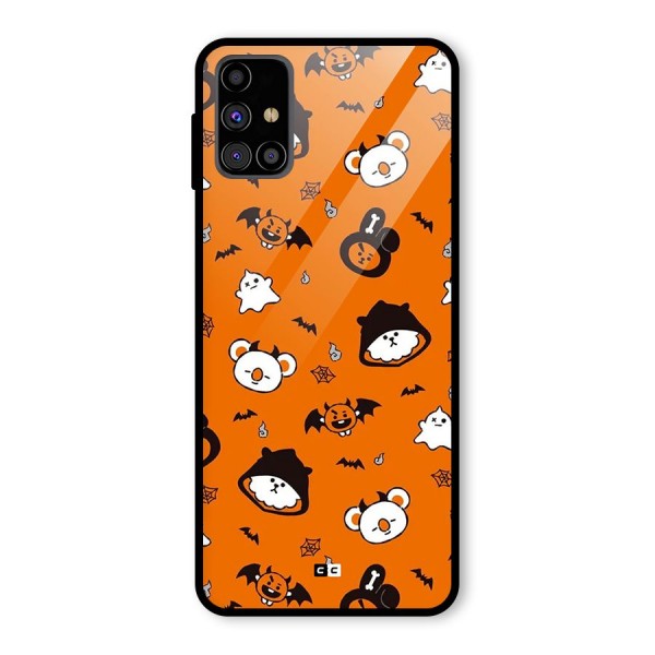 Amuse Halloween Glass Back Case for Galaxy M31s