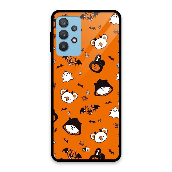 Amuse Halloween Glass Back Case for Galaxy M32 5G