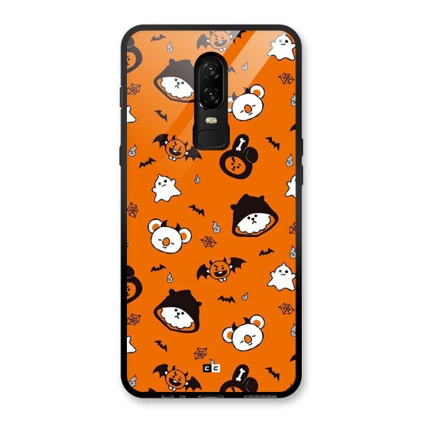 Amuse Halloween Glass Back Case for OnePlus 6