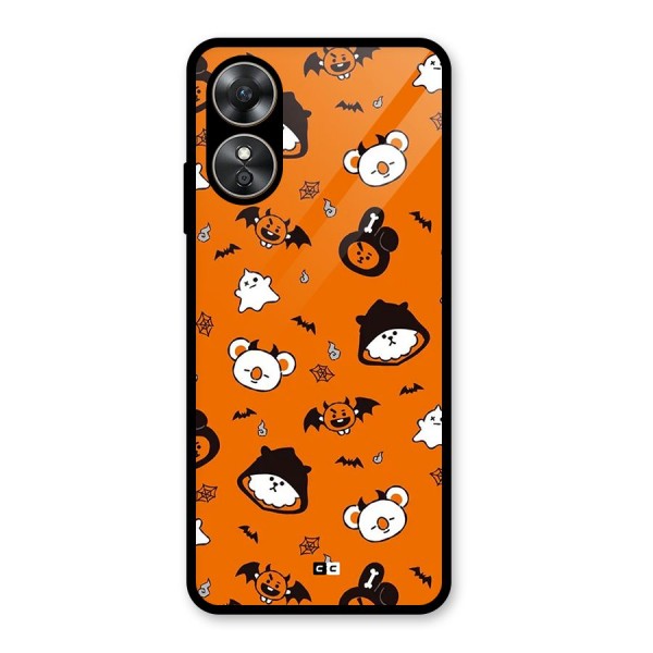 Amuse Halloween Glass Back Case for Oppo A17