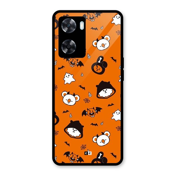 Amuse Halloween Glass Back Case for Oppo A77