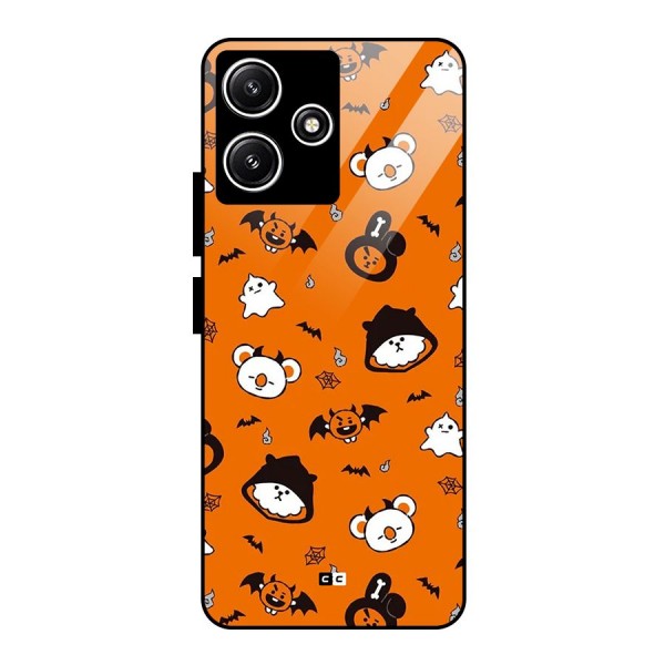 Amuse Halloween Glass Back Case for Poco M6 Pro