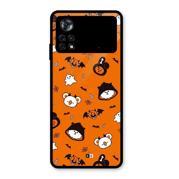 Amuse Halloween Glass Back Case for Poco X4 Pro 5G