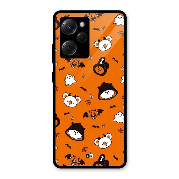 Amuse Halloween Glass Back Case for Poco X5 Pro