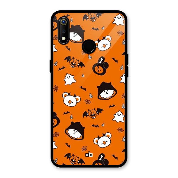 Amuse Halloween Glass Back Case for Realme 3i