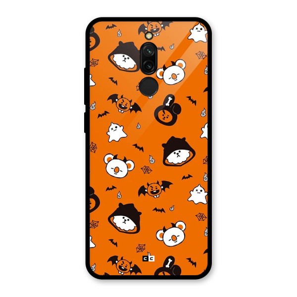 Amuse Halloween Glass Back Case for Redmi 8