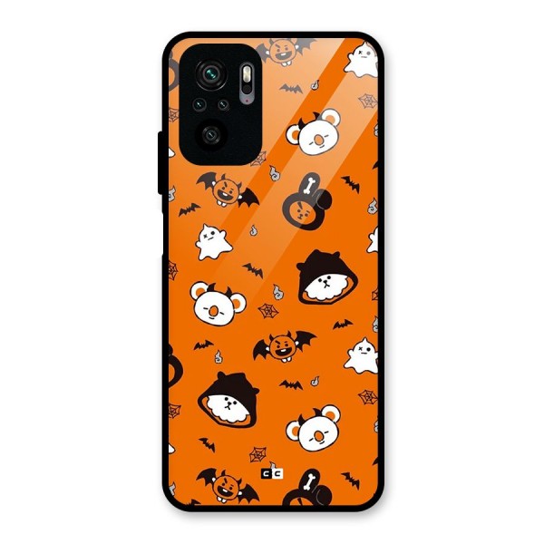 Amuse Halloween Glass Back Case for Redmi Note 10S