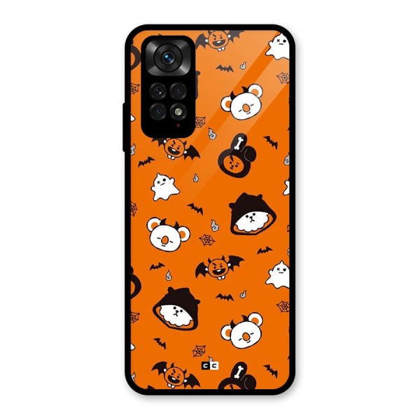 Amuse Halloween Glass Back Case for Redmi Note 11