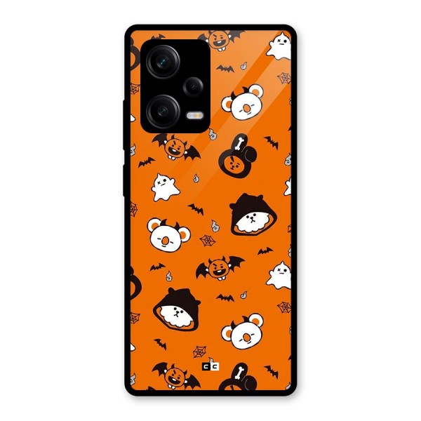 Amuse Halloween Glass Back Case for Redmi Note 12 Pro