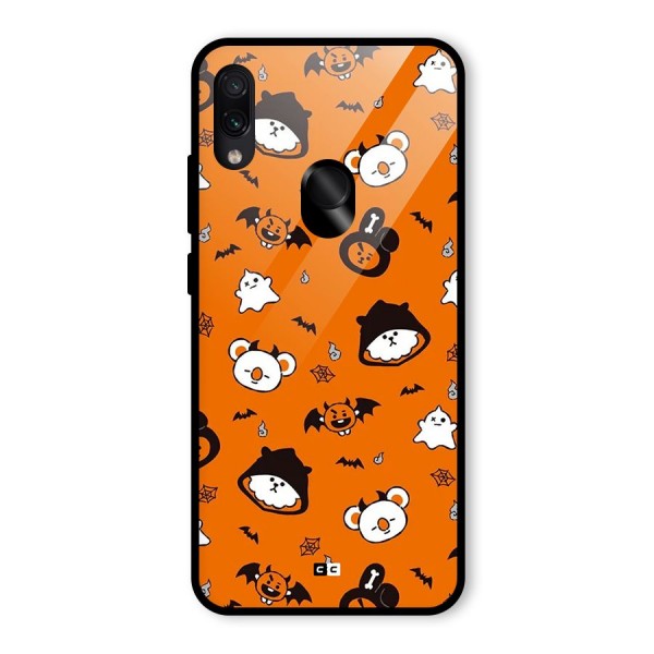 Amuse Halloween Glass Back Case for Redmi Note 7