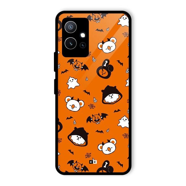 Amuse Halloween Glass Back Case for Vivo T1 5G