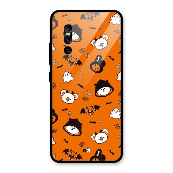 Amuse Halloween Glass Back Case for Vivo V15 Pro