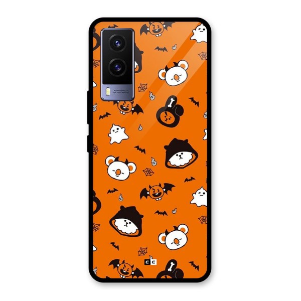 Amuse Halloween Glass Back Case for Vivo V21e 5G