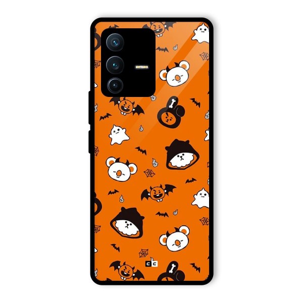 Amuse Halloween Glass Back Case for Vivo V23 Pro