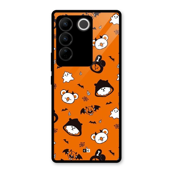 Amuse Halloween Glass Back Case for Vivo V27 Pro