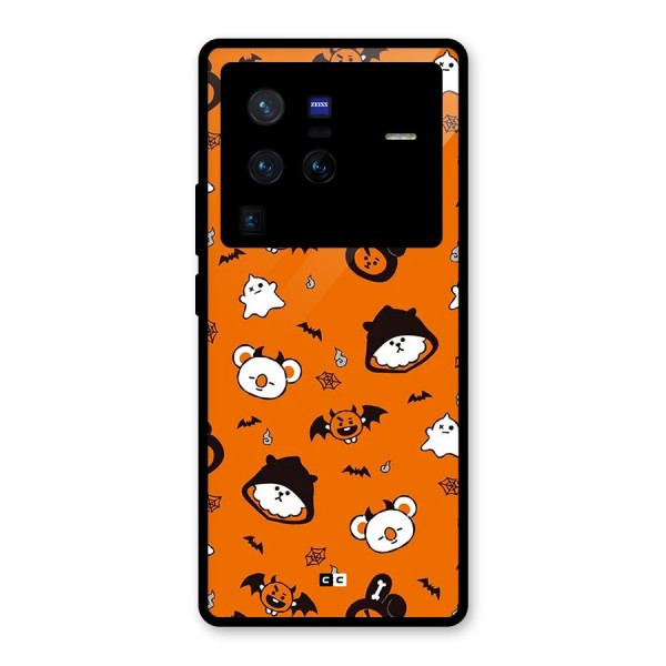 Amuse Halloween Glass Back Case for Vivo X80 Pro