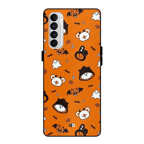 Amuse Halloween Metal Back Case for Oppo Reno4 Pro