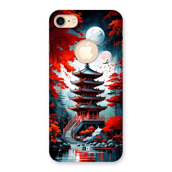 Ancient Painting Back Case for iPhone 8 Logo Cut