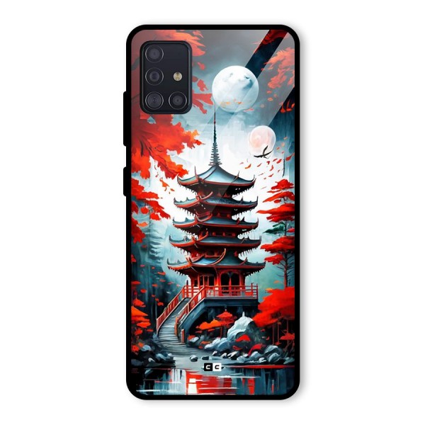 Ancient Painting Glass Back Case for Galaxy A51