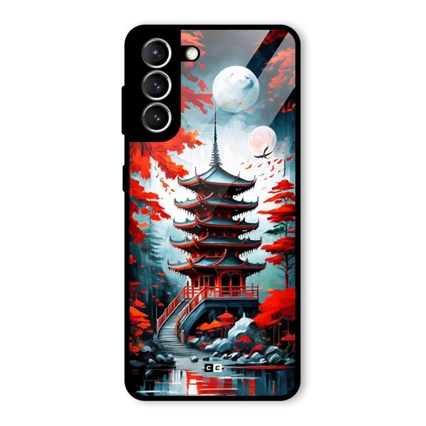 Ancient Painting Glass Back Case for Galaxy S21 5G