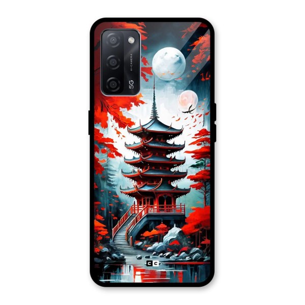 Ancient Painting Glass Back Case for Oppo A53s 5G