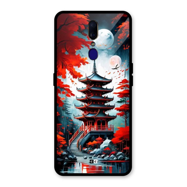 Ancient Painting Glass Back Case for Oppo F11