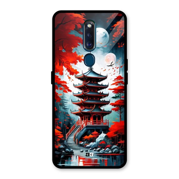 Ancient Painting Glass Back Case for Oppo F11 Pro