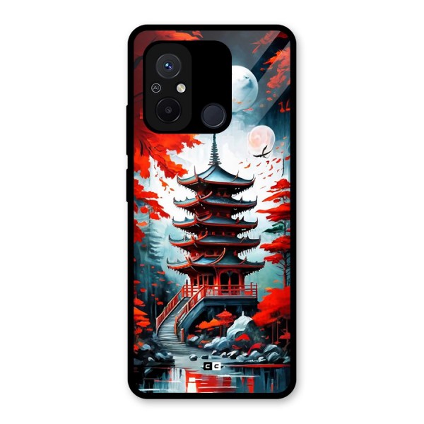 Ancient Painting Glass Back Case for Redmi 12C