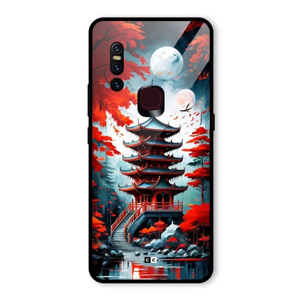 Ancient Painting Glass Back Case for Vivo V15