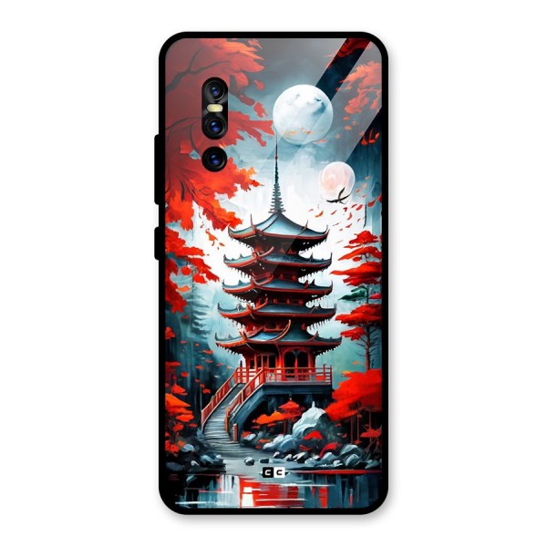 Ancient Painting Glass Back Case for Vivo V15 Pro