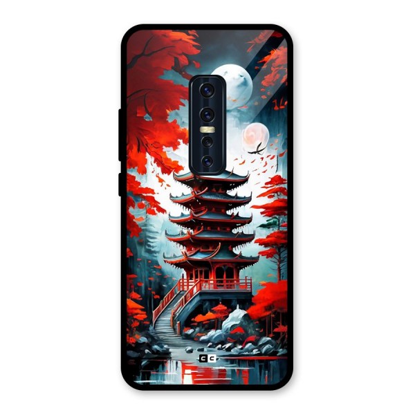 Ancient Painting Glass Back Case for Vivo V17 Pro