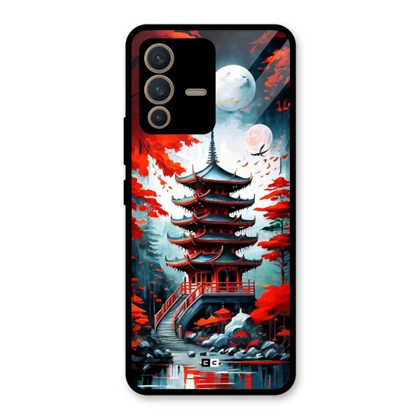 Ancient Painting Glass Back Case for Vivo V23 5G