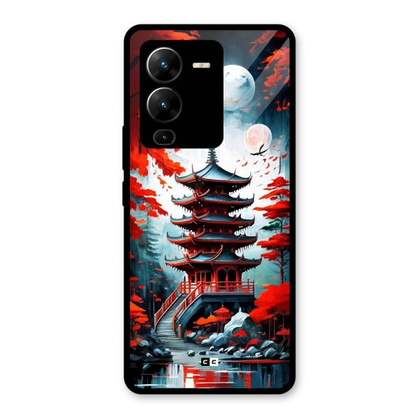 Ancient Painting Glass Back Case for Vivo V25 Pro