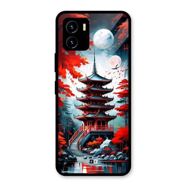 Ancient Painting Glass Back Case for Vivo Y15s