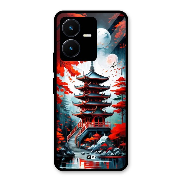 Ancient Painting Glass Back Case for Vivo Y22