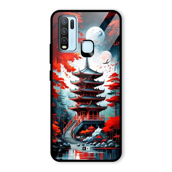 Ancient Painting Glass Back Case for Vivo Y30