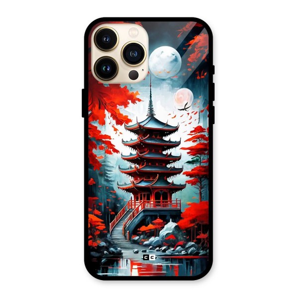 Ancient Painting Glass Back Case for iPhone 13 Pro Max