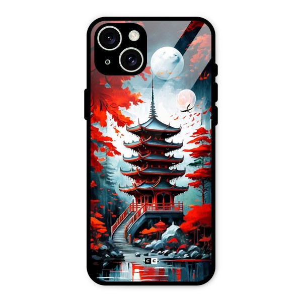 Ancient Painting Glass Back Case for iPhone 15 Plus